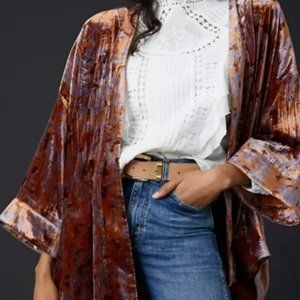 ANTHROPOLOGIE Velvet Esme Kimono Jacket / Cardigan